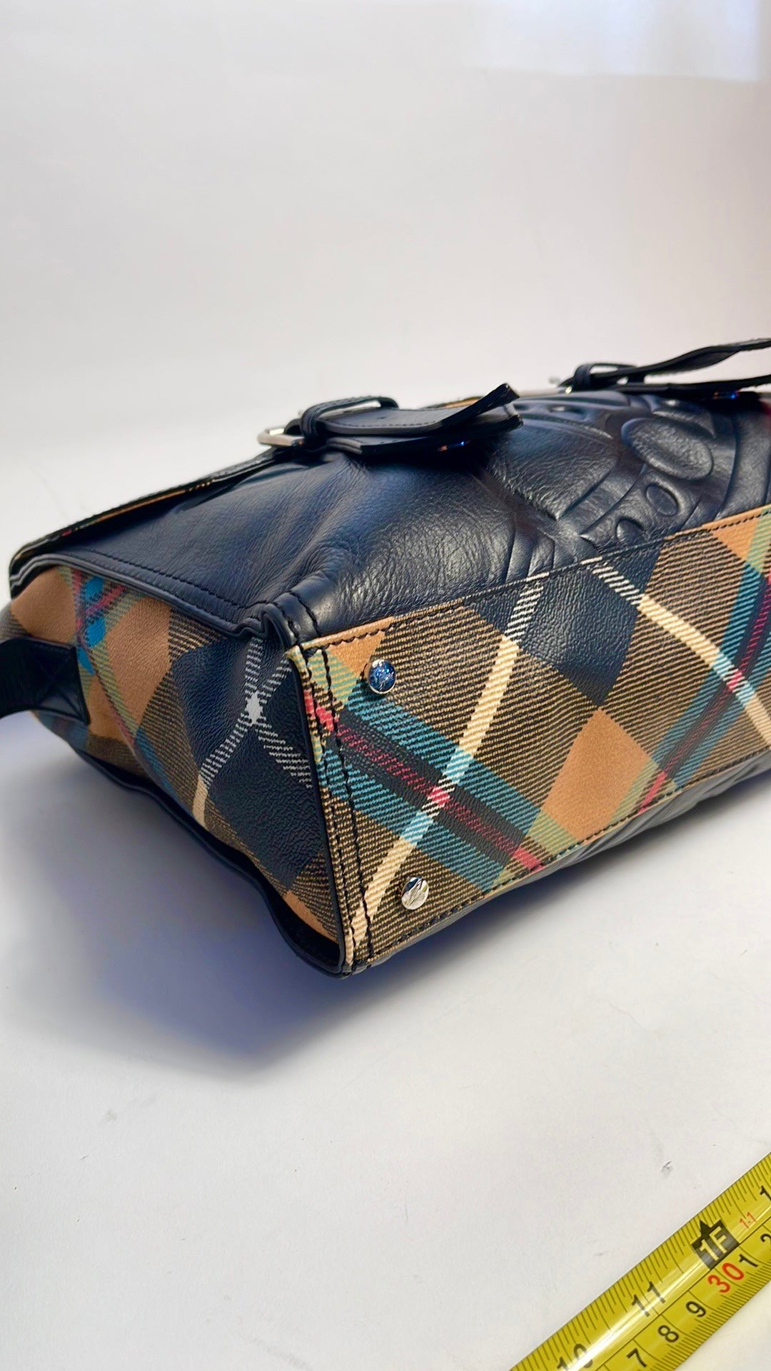 Vivienne Westwood RARE VINTAGE CHARLIE TARTAN LAPTOP CROSS BODY NWT