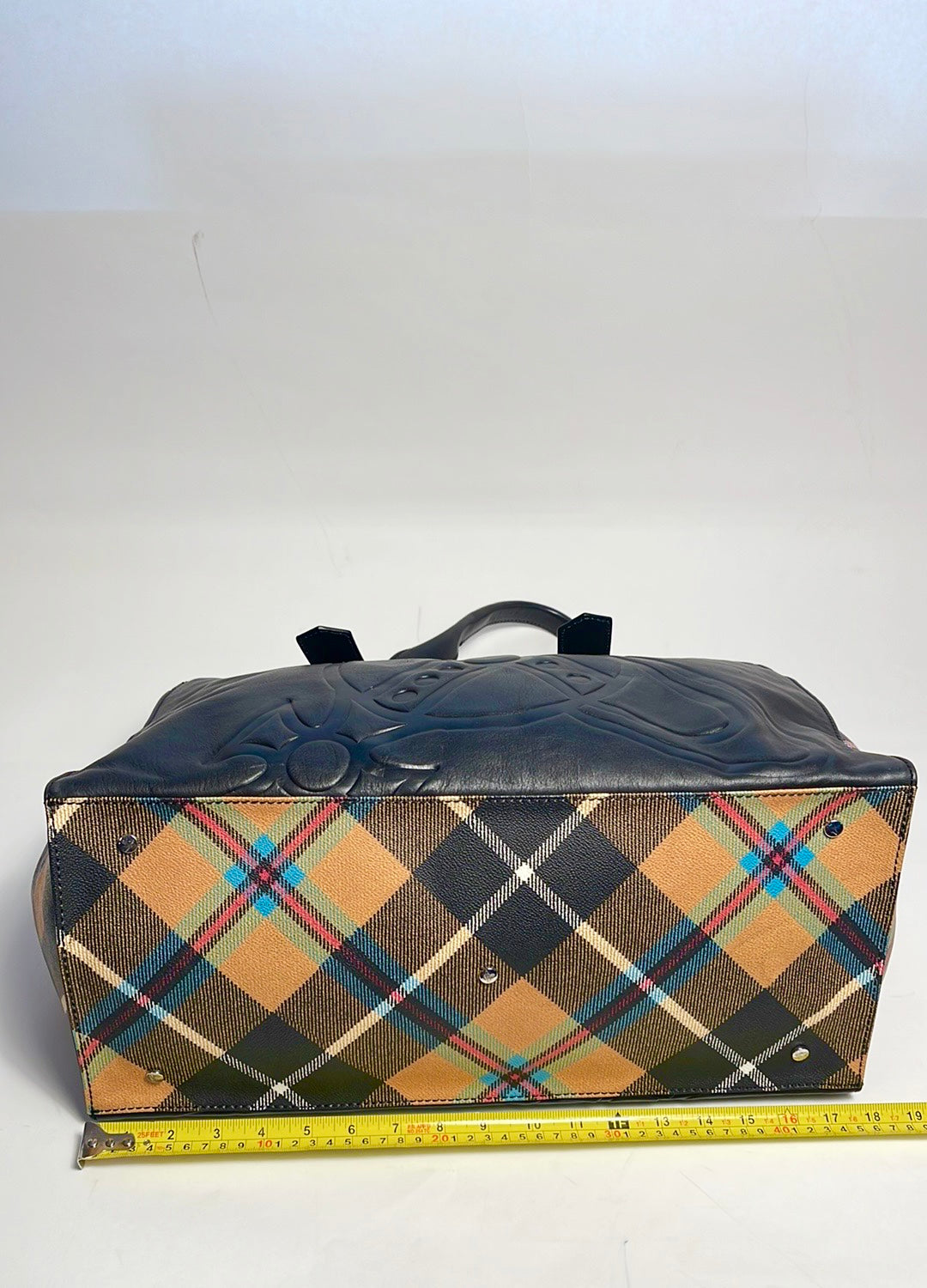 Vivienne Westwood AW15 RARE VINTAGE CHARLIE TARTAN HUGE TOTE UNISEX