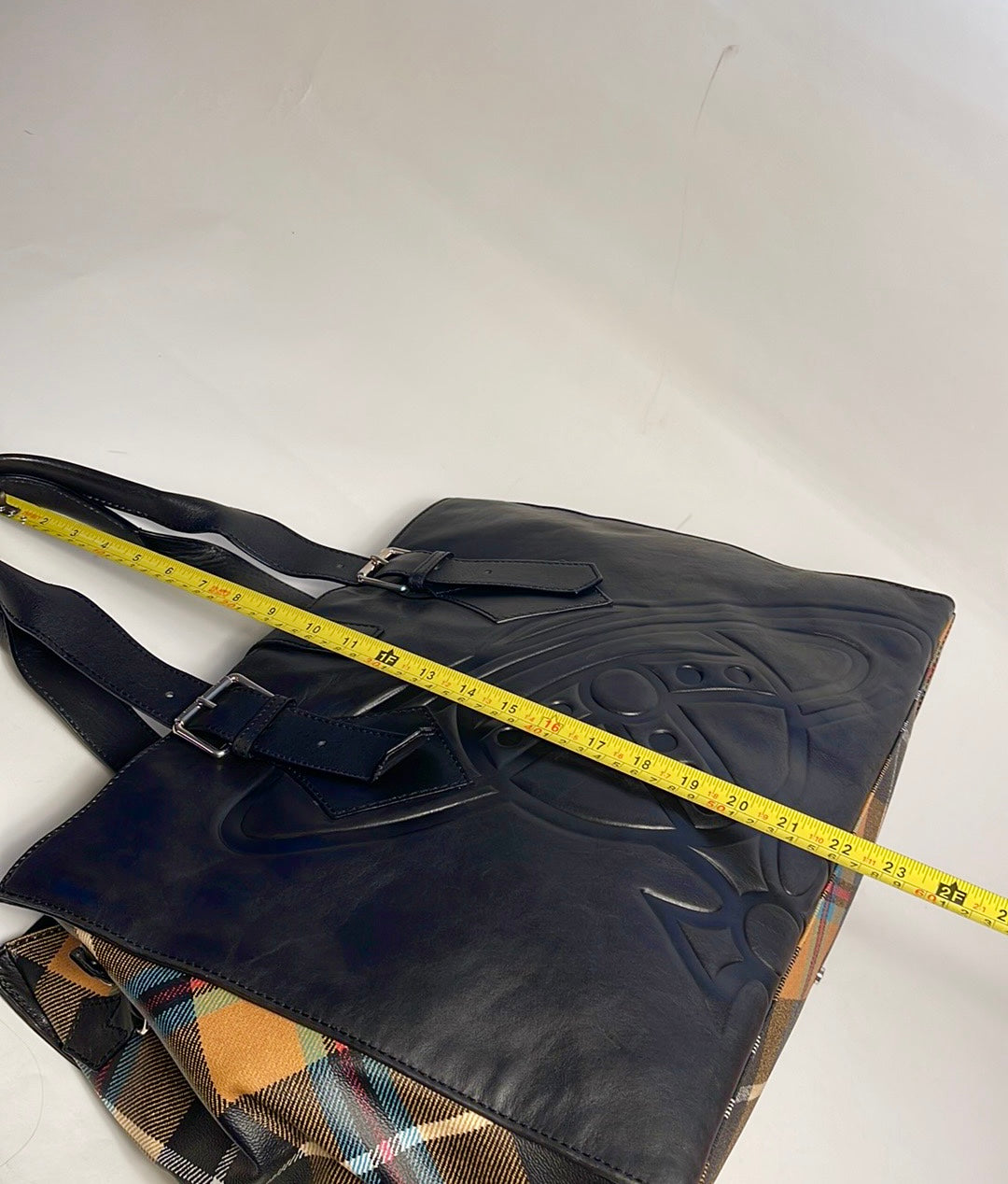 Vivienne Westwood AW15 RARE VINTAGE CHARLIE TARTAN HUGE TOTE UNISEX