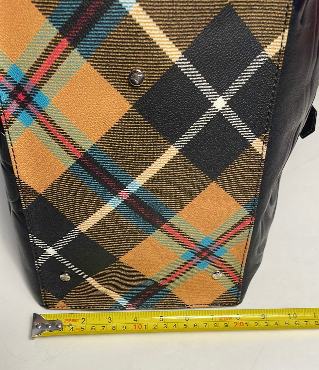 Vivienne Westwood AW15 RARE VINTAGE CHARLIE TARTAN HUGE TOTE UNISEX