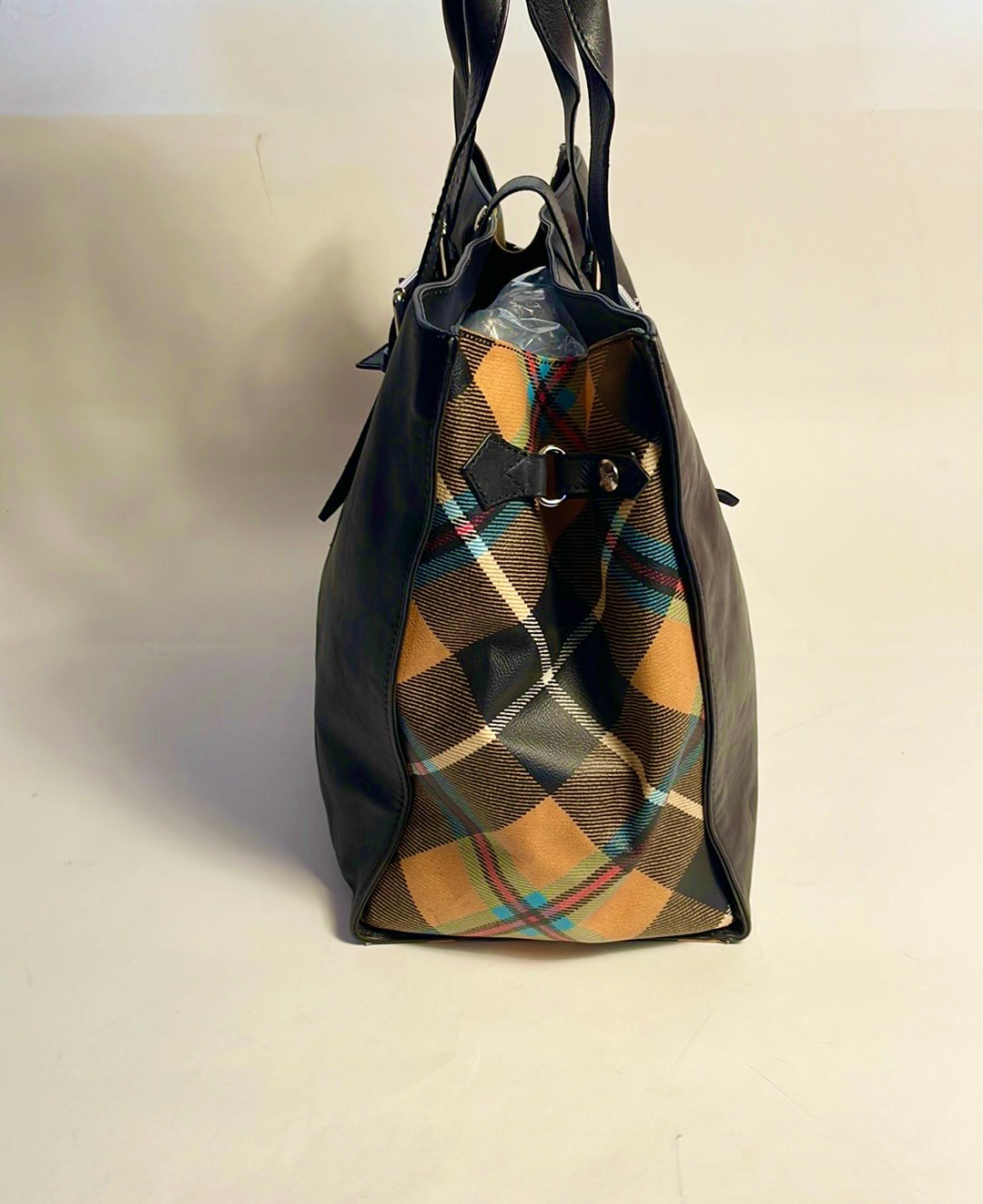 Vivienne Westwood AW15 RARE VINTAGE CHARLIE TARTAN HUGE TOTE UNISEX