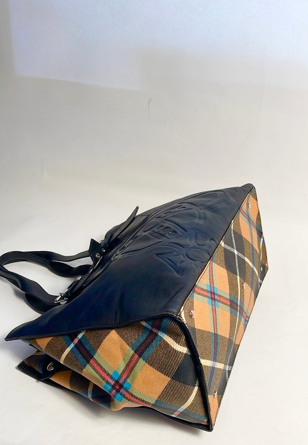 Vivienne Westwood AW15 RARE VINTAGE CHARLIE TARTAN HUGE TOTE UNISEX