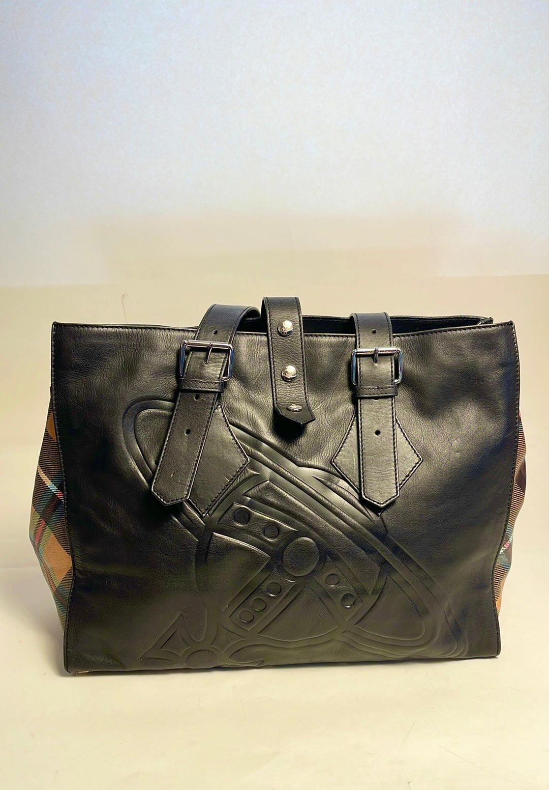 Vivienne Westwood AW15 RARE VINTAGE CHARLIE TARTAN HUGE TOTE UNISEX